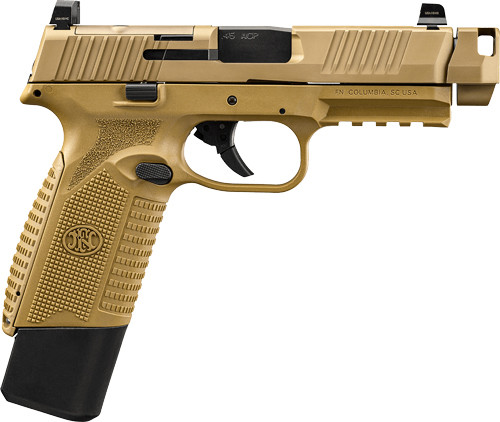 FN America FN 545 MRD QD Compensator .45 ACP with Flat Dark Earth Frame and Slide