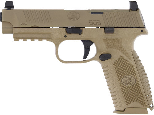 FN America FN 509 Full Size MRD 9mm Semi-Auto Pistol with Flat Dark Earth Finish and Two Magazines