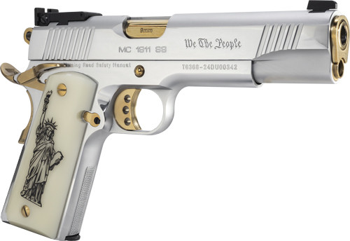 Girsan MC1911S We The People 9mm Semi-Auto Pistol with Chrome Finish