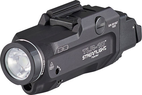 Streamlight TLR-10 Flex with Integrated Laser – 1000 Lumens Firearms Light with Universal Rail Mount