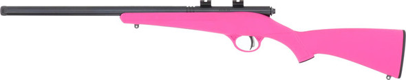 Savage Rascal FVSR Single-Shot Youth Sporting Rifle in 22 Long Rifle with Pink Stock