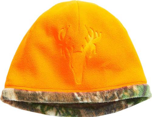 Hot Shot HF1 Youth Beanie Reversible Blaze and Camo Fleece Headgear