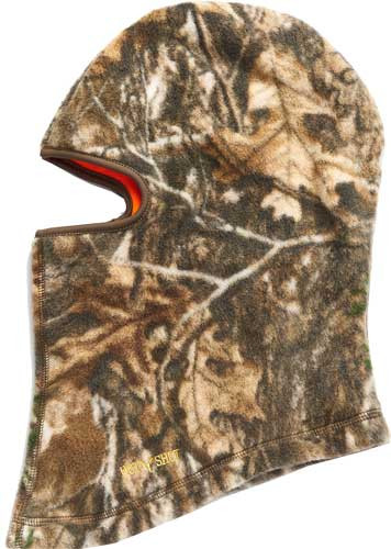 Hot Shot HF-2 Wolf Fleece Headgear with Reversible Blaze Orange and Realtree Edge Pattern