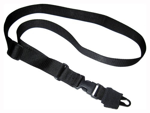 Tac Shield T6005BK Single Point Sling with Mil-Spec Webbing and HK Snap Hook