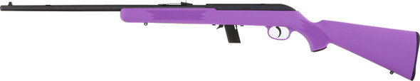 Savage 64F .22LR Semi-Automatic Sporting Rifle with 21-Inch Blue Barrel and Purple Synthetic Stock