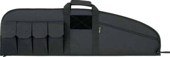 Allen Combat Rifle Case 42-Inch Black with Endura Nylon Material and Multiple Storage Pockets