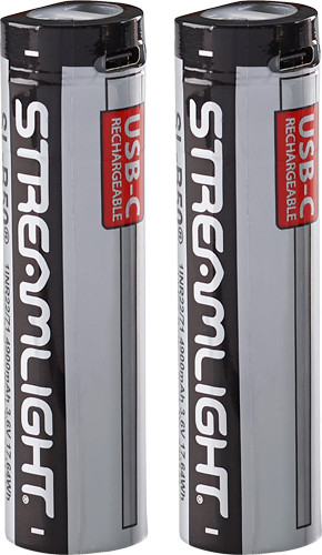 Streamlight SL-B50 Lithium Ion USB Battery 2-Pack for Flashlights and Devices