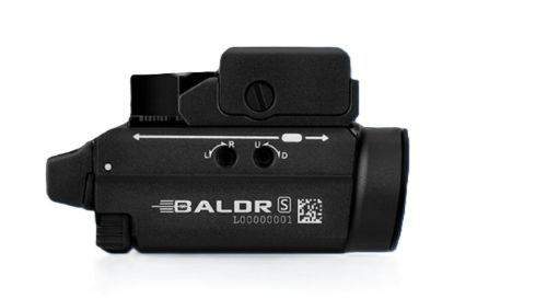 Olight Baldr S Tactical Light with Laser – 800 Lumens, Universal Rail Mount, Waterproof