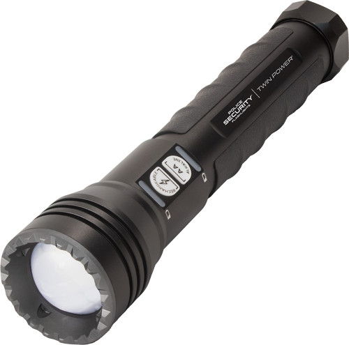 Police Security Flashlights PSF Long Throw Flashlight Twin - 1000 Lumens, Rechargeable Battery Included