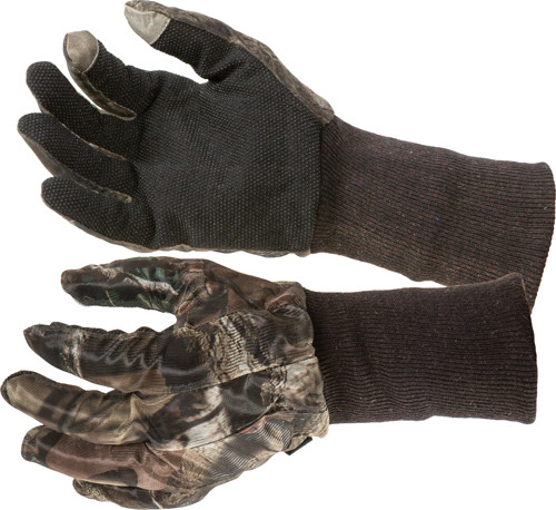 Allen Mesh Gloves Mossy Oak Break-Up Country - Multi-Fit Touchscreen Gloves with Dot Grip Palms