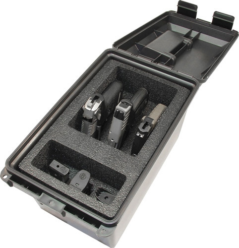 MTM Tactial Pistol Handgun Case with Foam Lining and Water-Resistant Seal