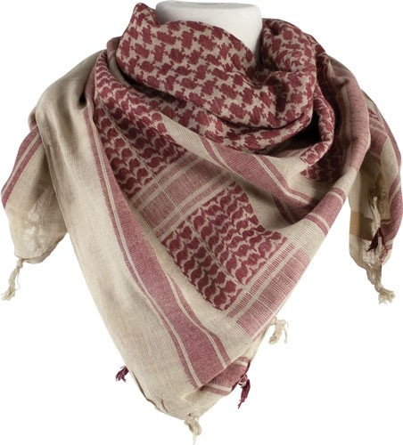 Red Rock Gear Shemagh Head Wrap with 42-Inch Tactical Scarf in Tan/Brown