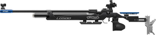 Walther LG500-M Competition Pre-Charged Pneumatic Air Rifle with Adjustable Stock and Blue Laminate Cheek Piece