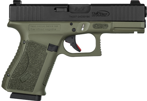 Tristar Apoc 9mm Semi-Auto Pistol with 15-Round Magazine, Green Frame
