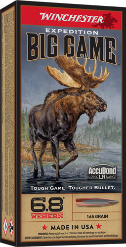 Winchester Ammunition Expedition 6.8 Western Polymer Tipped 165-Grain Rifle Cartridges