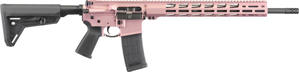 Ruger AR556 MPR .223/5.56 NATO Modern Sporting Rifle with Rose Gold Receiver and Rail