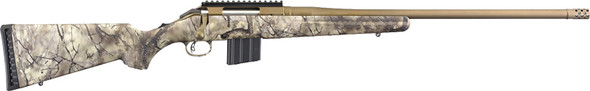 Ruger American 350 Legend Bolt-Action Sporting Rifle with 22-inch Barrel and Camouflage Synthetic Stock