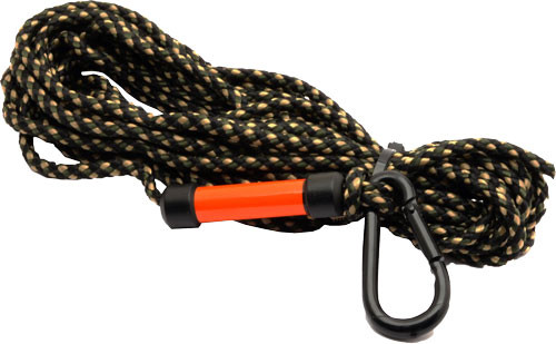 HME Products TMHR Hoist Rope with PVC-Coated Carabiner Hook and Reflective Wrap