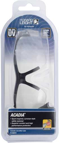 Howard Leight Acadia Glasses with UVExtreme Plus Anti-Fog Clear Lenses