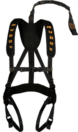 Muddy Magnum Pro Harness Black - Lightweight Safety Harness with Quick Release Buckles and Padded Nylon Comfort