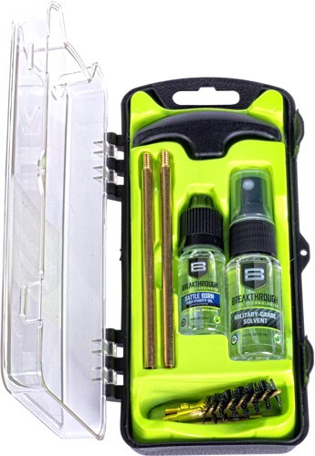 Breakthrough Clean BT-ECC-44/45 .44/.45 Caliber Pistol Cleaning Kit with Aluminum Handle and Military-Grade Solvent