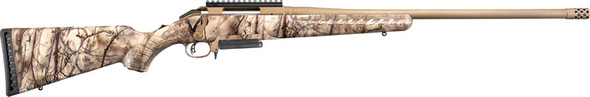 Ruger American 30-06 Springfield Bolt-Action Sporting Rifle with Synthetic Camo Stock and Threaded Barrel