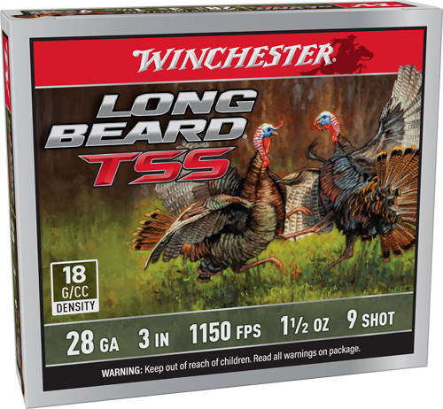 Winchester Ammunition Long Beard TSS 28 Gauge - 3 Inch 1-1/2 oz #9 Non-Toxic Shot