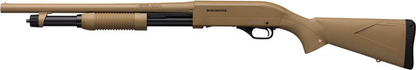 Winchester SXP Defender 12 Gauge Pump Action Shotgun with Flat Dark Earth Synthetic Stock