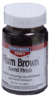 Birchwood Casey B/C Plum Brown Barrel Finish - 5 oz. Chemical for Old-Style Firearms Restoration