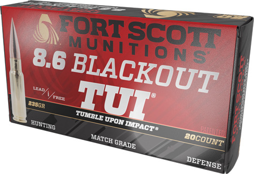Fort Scott 8.6 Blackout 235 Grain Copper Solid Ammunition