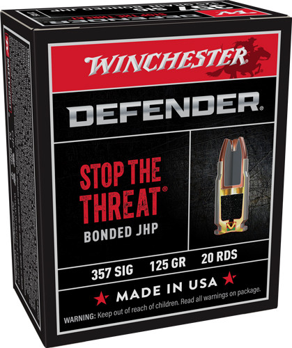 Winchester Ammunition Supreme Elite .357 Sig 125 Grain PDX1 Defender Hollow Point Ammo