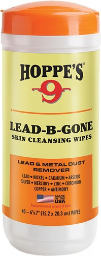 Hoppes Lead B Gone Hand Wipes - 40 Count, Metal Contaminant Removal & Aloe Moisturizer