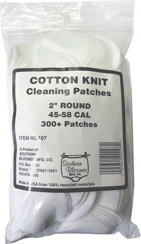 Southern Bloomers 2-Inch Cotton Cleaning Patches - 300 Count Bag