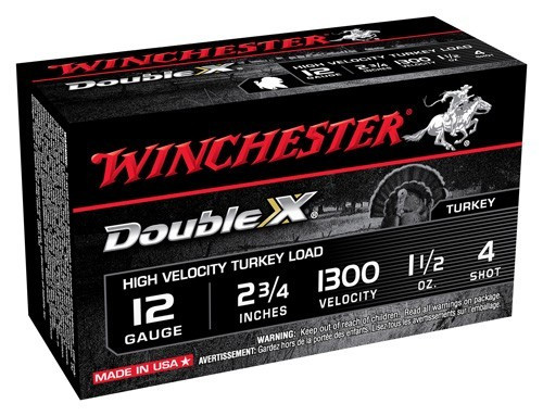 Winchester Double-X 12 Gauge 2.75-Inch Shells – 1.5 oz #4 Shot at 1300 FPS