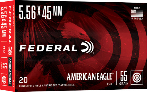 Federal AE 5.56x45mm NATO 55 Grain FMJ-BT Ammunition