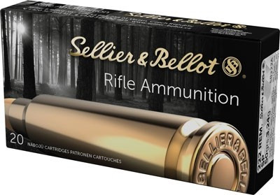 Sellier & Bellot S&B 222 Remington 50-Grain Jacketed Soft Point Ammunition