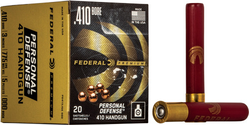 Federal Premium 410 Gauge 3-Inch 000 Buckshot Shotshells, 20 Rounds per Box