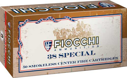Fiocchi 38 Special 158 Grain Lead Flat Point Ammunition - 50 Rounds