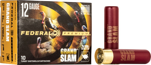 Federal Grand Slam 12 Gauge 3.5-Inch Shotgun Shells - #4 Lead Shot, 1200 FPS