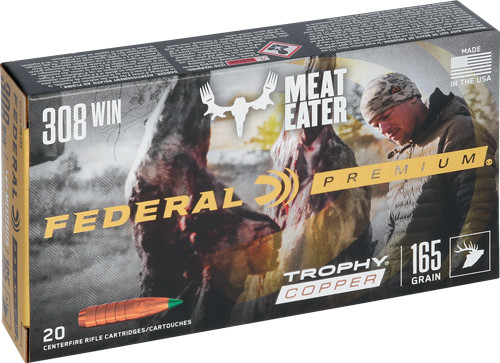 Federal Premium .308 Win 165-Grain Trophy Copper Solid Ammunition