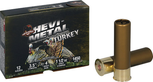 Hevi-Shot HEVI-Metal 12 Gauge #4 Non-Toxic Shot Shells (Part #HS33345)