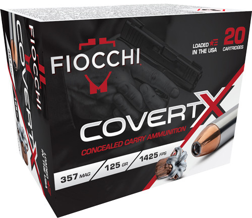 Fiocchi 357 Magnum 125 Grain Jacketed Hollow Point Ammunition - Reloadable