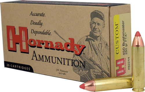 Hornady 450 Bushmaster 250 Grain FTX Poly Tipped Ammunition - 20 Rounds