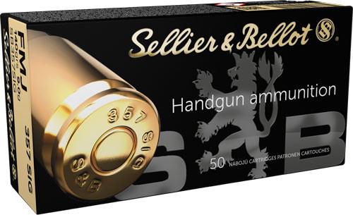 Sellier & Bellot S&B 357 SIG 140 Grain Full Metal Jacket Ammo