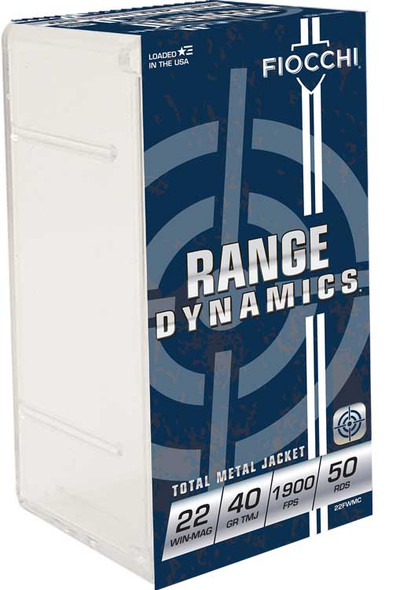 Fiocchi 22WMR 40 Grain FMJ Ammunition - 1910 FPS