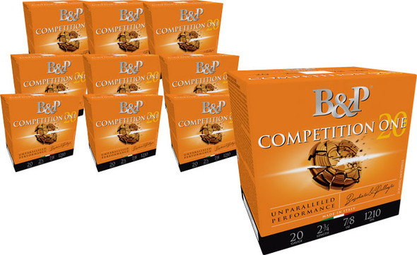 B&P 20 Gauge 2.75-Inch Shotgun Shells – 7/8 Ounce #7.5 Lead Shot, Pack of 25