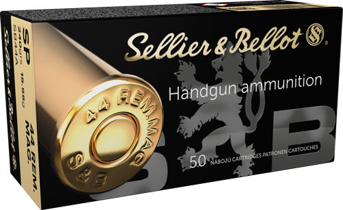 Sellier & Bellot .44 Remington Magnum 240 Grain JSP Ammunition - Reloadable Soft Point Cartridges