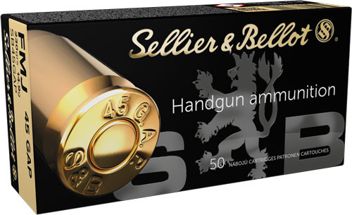Sellier & Bellot S&B 45 GAP 230 Grain FMJ Round Nose Pistol Ammunition