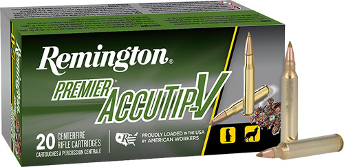 Remington Premier 204 Ruger Polymer Tipped Ammunition - 32 Grains, Reloadable, 20 Rounds per Box