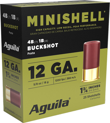 Aguila Mini-Shell 12 Gauge 1.75 inch Multi-Defense Lead Shot Ammunition